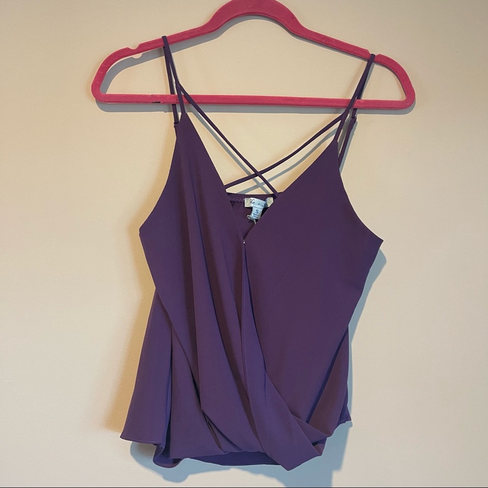 Purple spaghetti strap tank